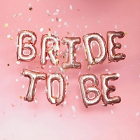 Bride To Be Foil Balloon Rose Gold